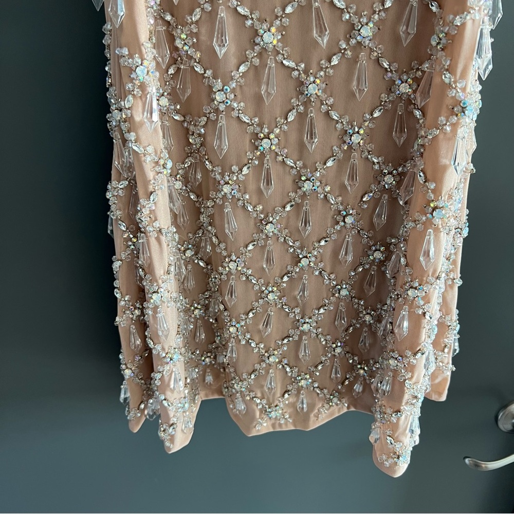 Oceanus ARABELLA crystal embellished mini dress Size Large - Picture 13 of 17